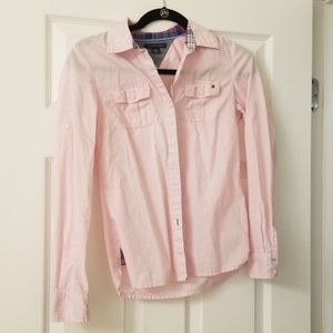 Tommy Hilfigure Pink Button Up Shirt